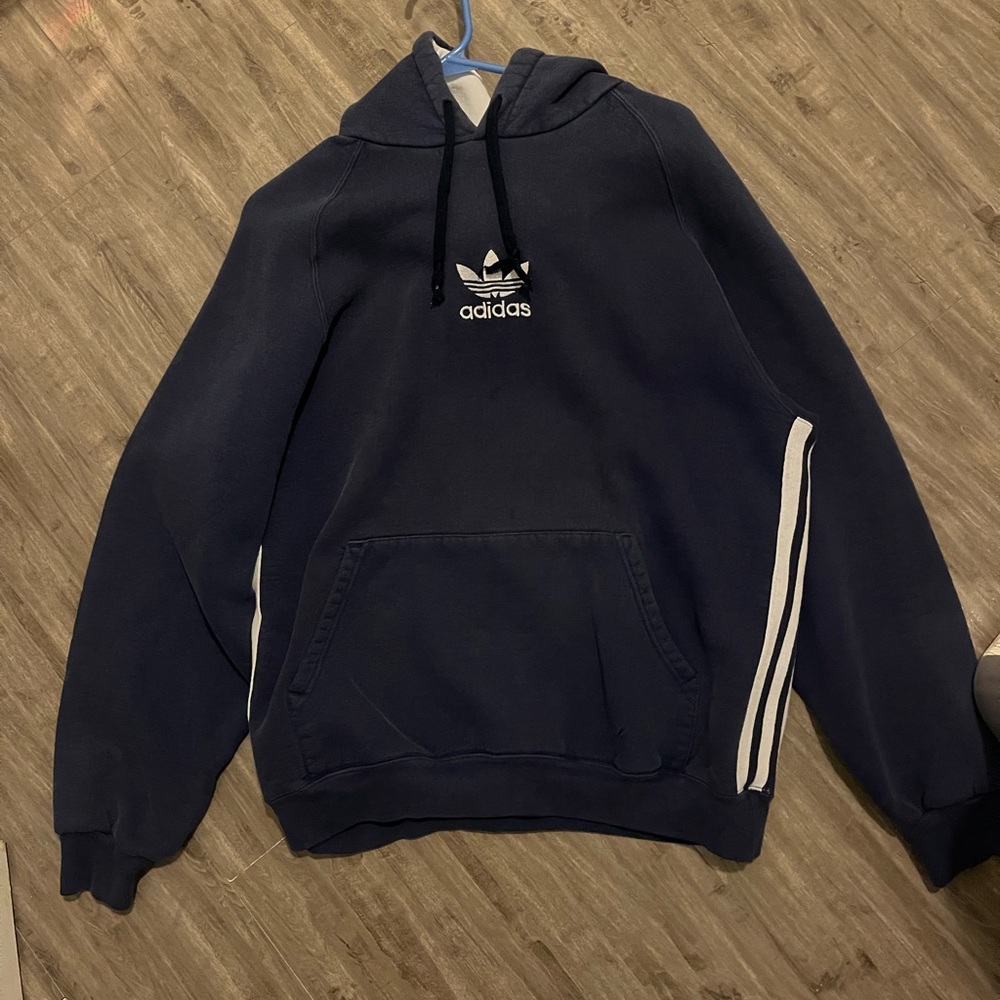 VINTAGE BLUE ADIDAS HOODIE